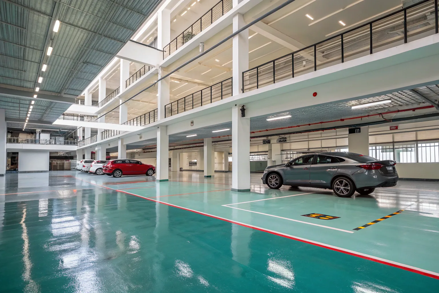 اپوکسی کف پارکینگ چندطبقه؛ راهکارهای جلوگیری از پوسته شدن سطح