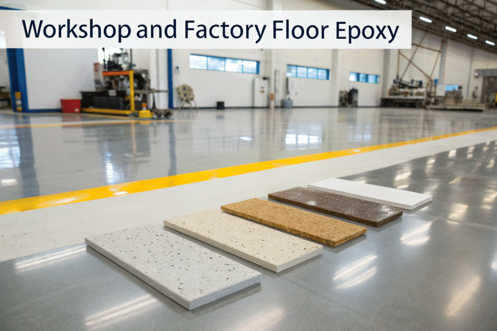 راهنمای انتخاب ضخامت مناسب برای اپوکسی کف کارگاه و کارخانه