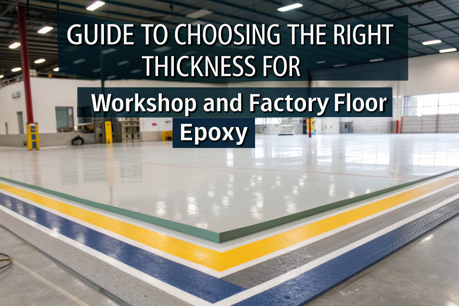 راهنمای انتخاب ضخامت مناسب برای اپوکسی کف کارگاه و کارخانه