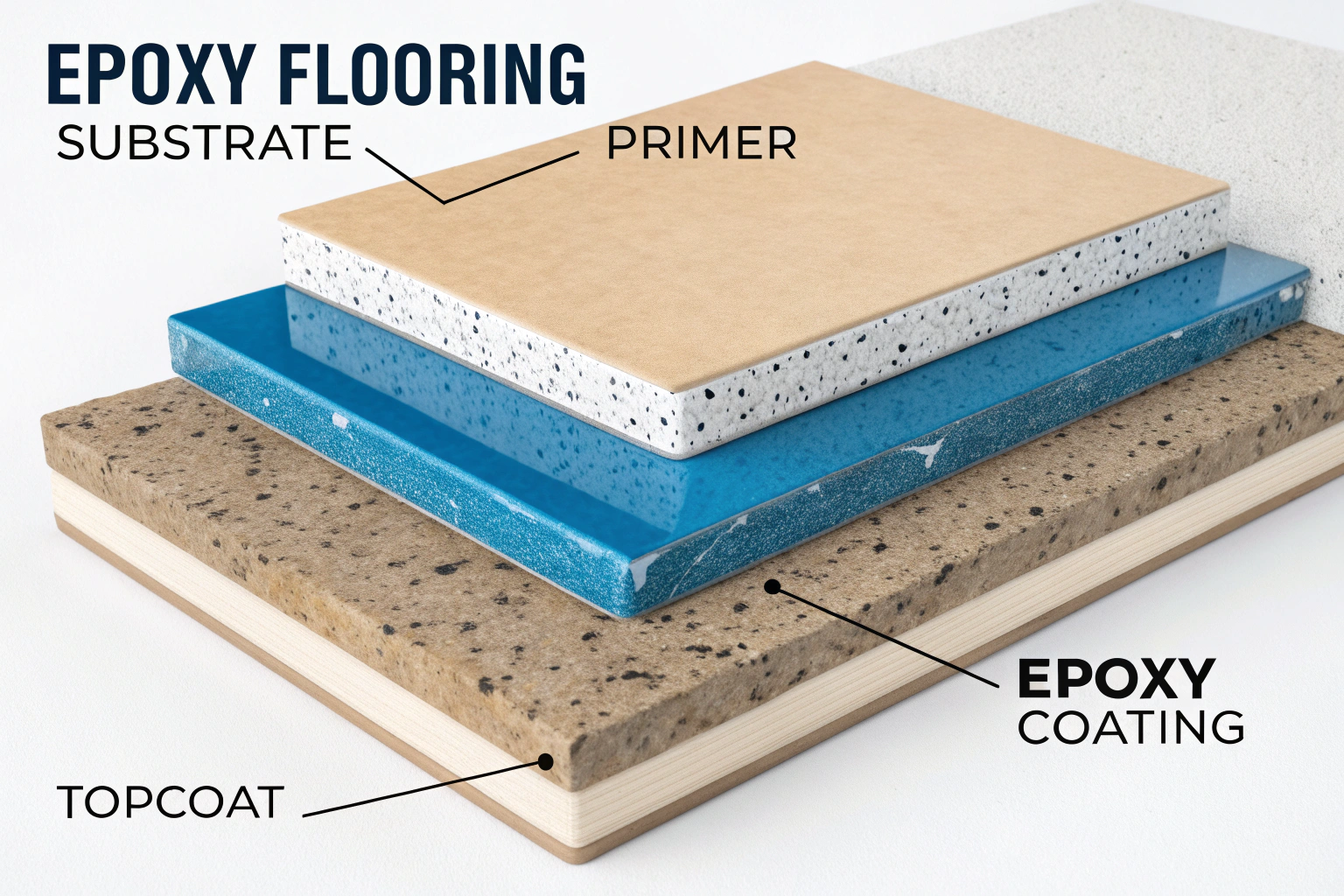 بررسی لایه‌های تشکیل‌دهنده کفپوش اپوکسی و نقش هرکدام در دوام سطح