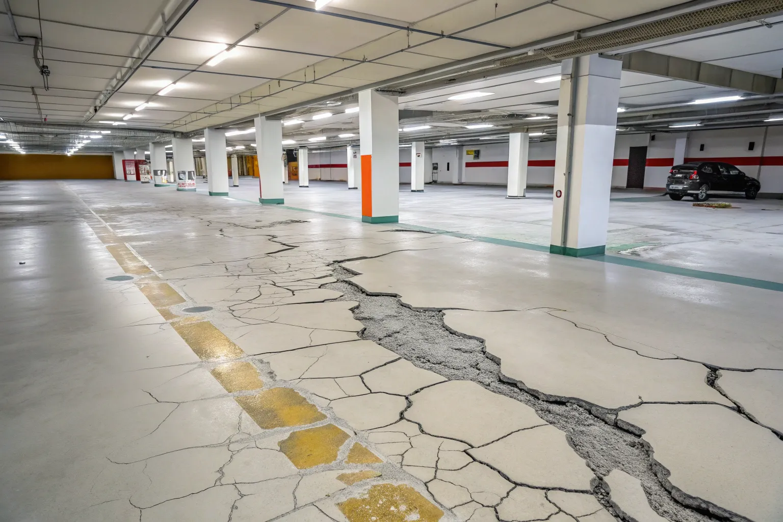 اپوکسی کف پارکینگ چندطبقه؛ راهکارهای جلوگیری از پوسته شدن سطح