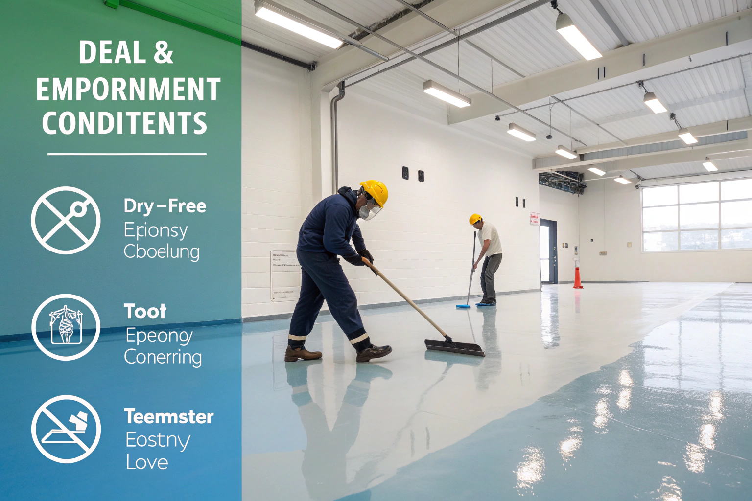 بهترین دما و شرایط محیط برای اجرای موفق کفپوش اپوکسی