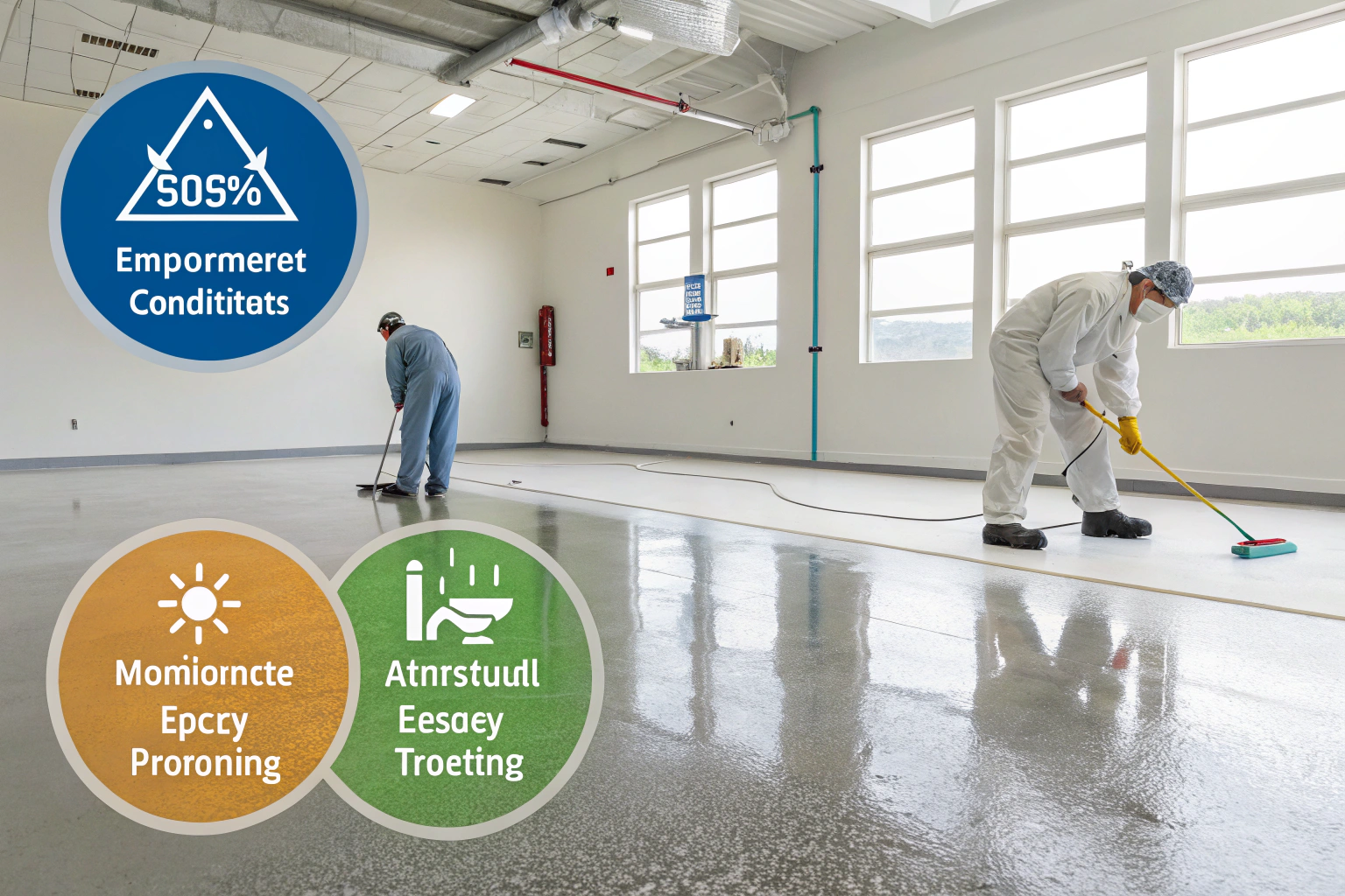 بهترین دما و شرایط محیط برای اجرای موفق کفپوش اپوکسی