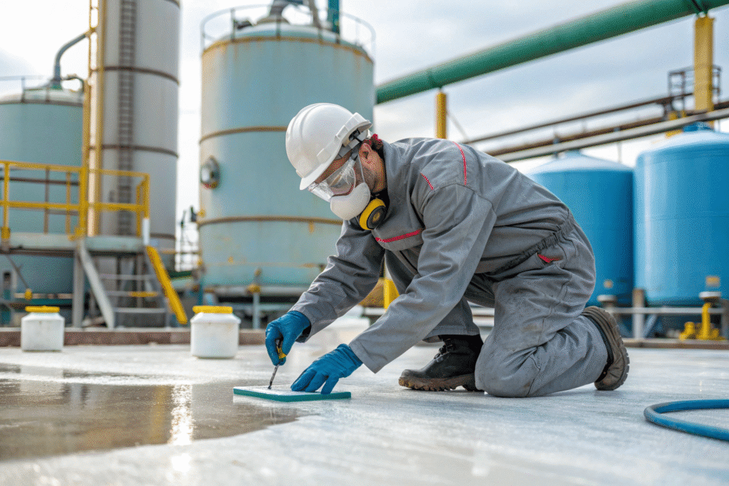 اپوکسی ضد‌اسید چیست و چگونه در صنایع شیمیایی دوام می‌آورد؟