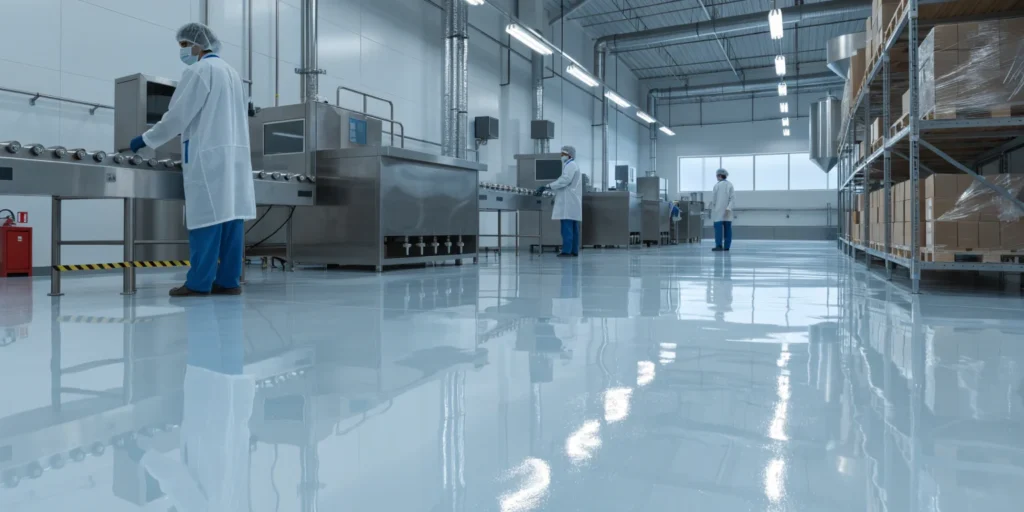 الزامات و استانداردهای کفپوش اپوکسی در صنایع غذایی (Food Grade)؛ تفاوت با اپوکسی معمولی