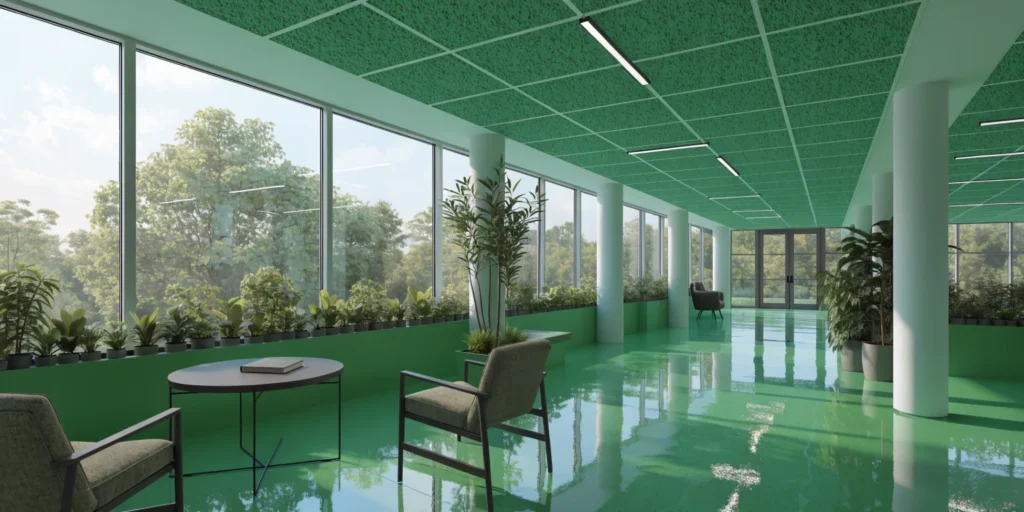 نقش کفپوش اپوکسی در کسب امتیاز LEED و ساختمان‌های سبز (Green Building)