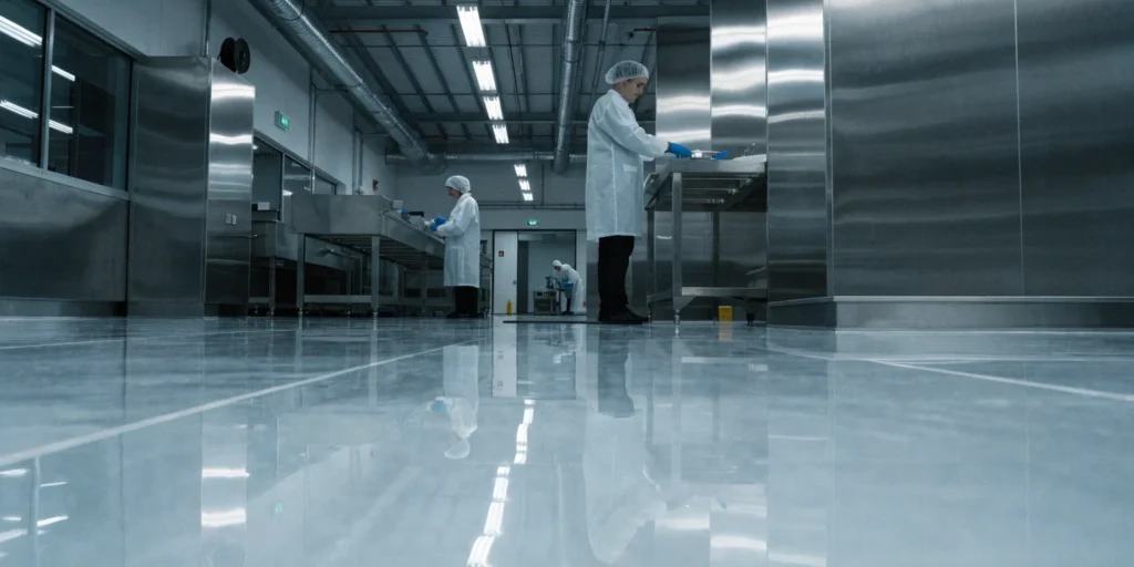 الزامات و استانداردهای کفپوش اپوکسی در صنایع غذایی (Food Grade)؛ تفاوت با اپوکسی معمولی