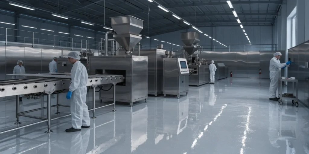 الزامات و استانداردهای کفپوش اپوکسی در صنایع غذایی (Food Grade)؛ تفاوت با اپوکسی معمولی